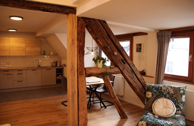 Renovated maisonette vacation apartment in the historic old town center of Sulzburg