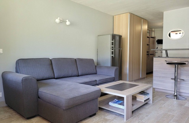 Renovated studio for 5, south balcony, private parking in Pra Loup