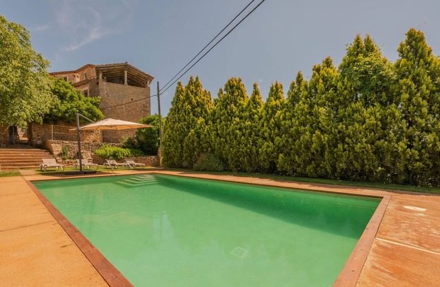 Restored farmhouse with large garden, pool and large covered terrace