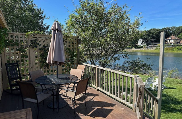 River Watch: Waterfront home with river views and a private dock.