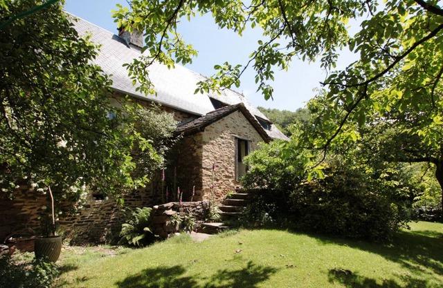 Romantic rustic stone house with garden and beautiful terrace