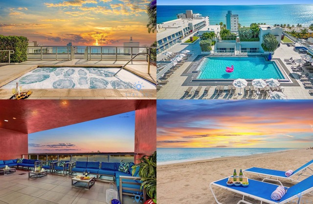 Rooftop Pool Balcony Hollywood Beach Broad Walk