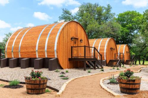 Rosé Wine Barrel Cabin