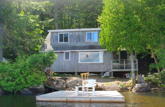 Rustic camp on the shores of Upper Wilson Pond