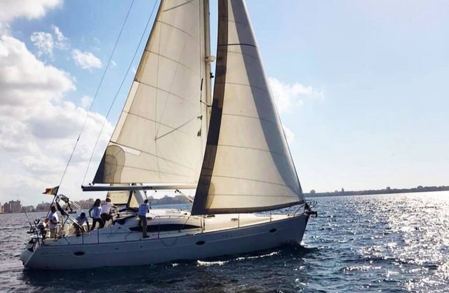 Sailing between the Sporades Islands