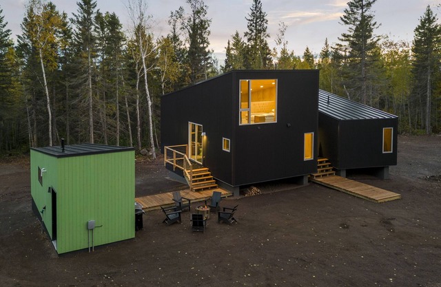 Scandinavian Chalet with Sauna Lutsen - Green