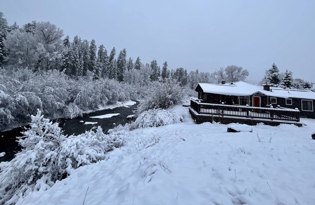 Scenic Navajo River views at the River House Guest Wing of Sohum Mountain Ranch