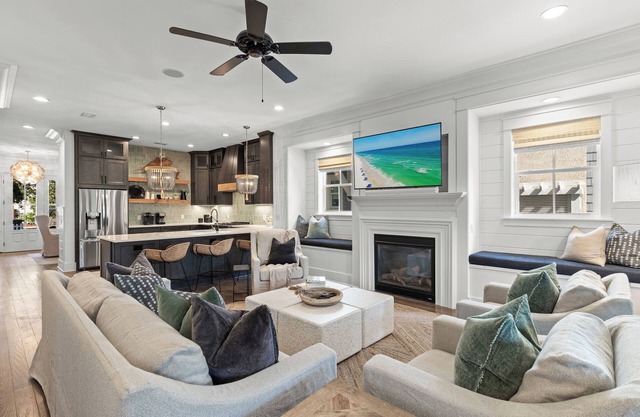 "Seaglass" Watersound home with Golf Cart, Pool, and Private Beach