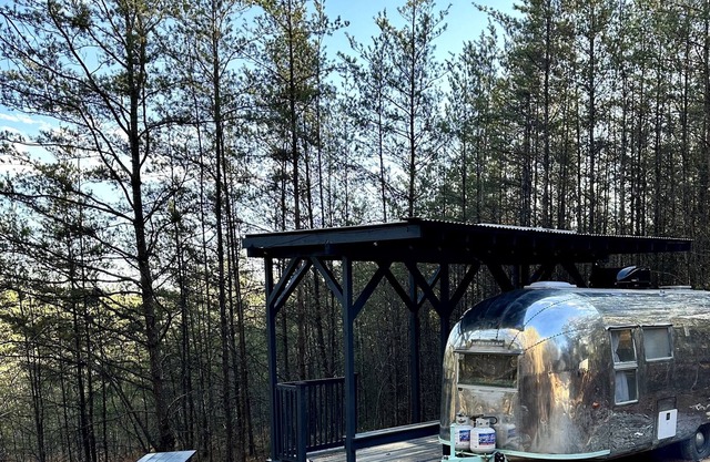 Secluded Off-Grid 1962 Airstream in Blue Ridge Mountains