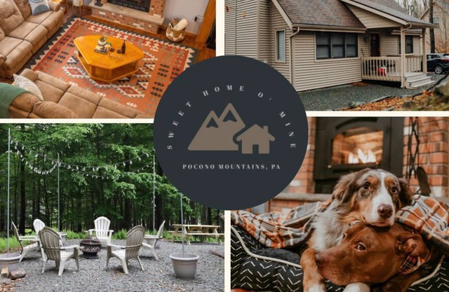 Serene Mountain Escape with King Bed, Fire Pit, Games & Fireplace
