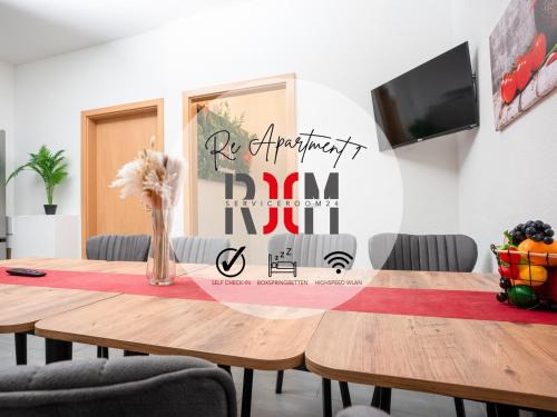 Serviceroom24 - Apartment 3 in Recklinghausen WLAN - Smart-TV - 24-7 Check-in und Küche
