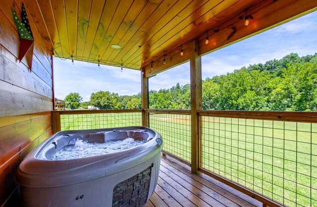 Sevierville Tiny Home w/Hot Tub, Fire Pit & Grill