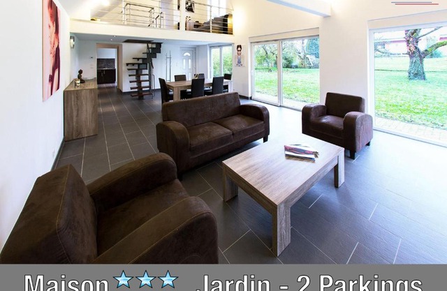 SFK -Maison Moderne-Jardin-Parking-10mn Strasbourg