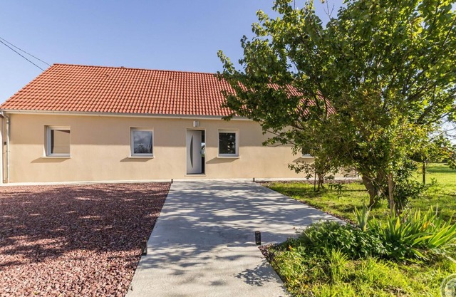 Single-story house in Normandy countryside