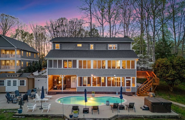 Sleeps 22 | Lakefront w/Private Dock, Pool, Hot Tub | Lake Living by AvantStay