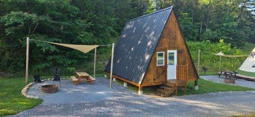 Smoky Hollow Outdoor Resort A-Frame Cabin