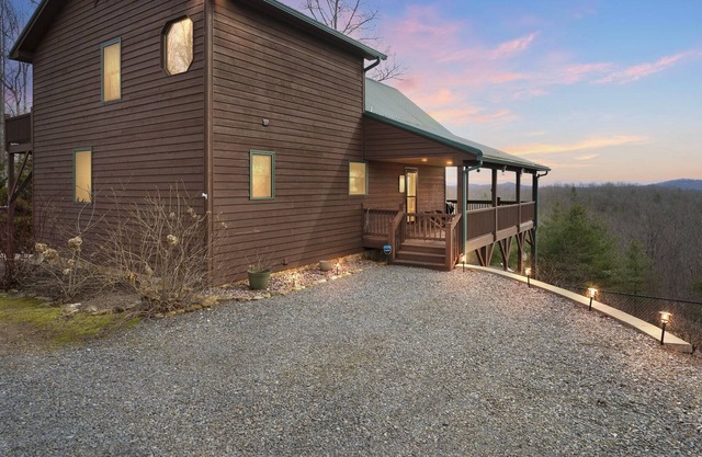 Solar powered, mountaintop chalet with hot tub - Pet Friendly! by RedAwning