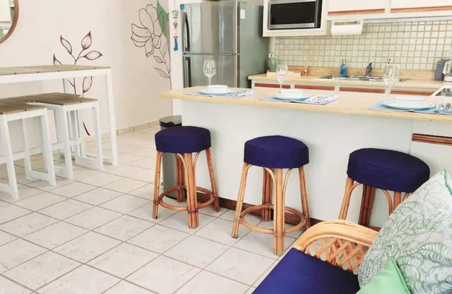 Spacious 3-bedroom apartment with beach walking access and great location.