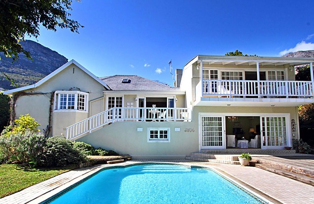 Spacious and stylish, with sea and mountain views, private garden and pool.