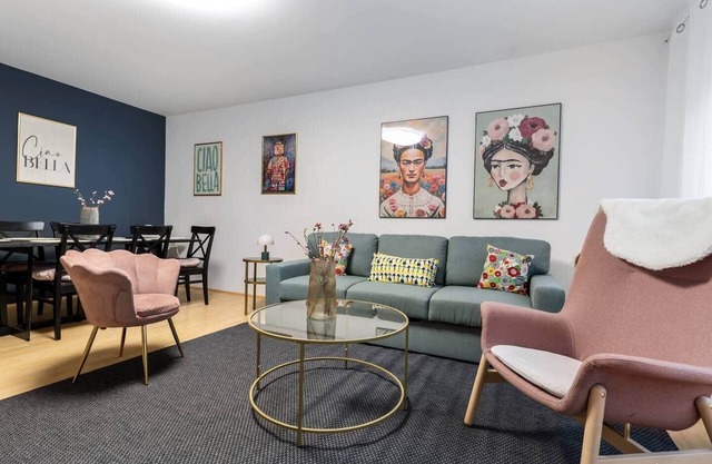 Spacious apartment with garden