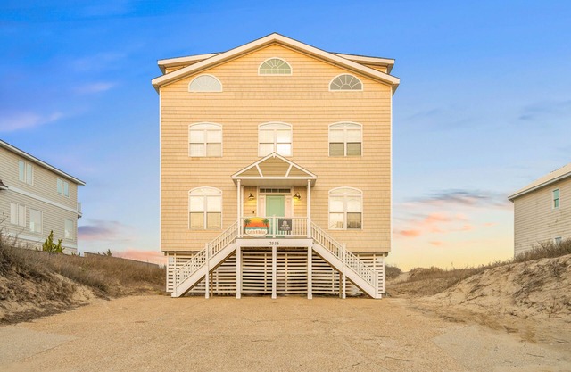 Spacious beach house with indoor pool, hot tub, & multiple decks