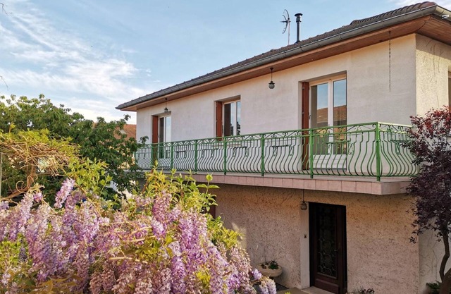 Spacious cottage with terrace, fireplace, wifi and parking in Roanne