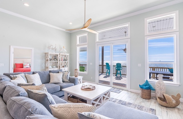 Spacious Gulf front home w/spectacular sunrise & sunset views