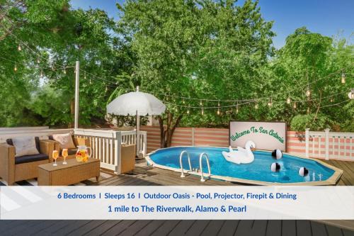 Spacious Oasis 1 mi to Riverwalk