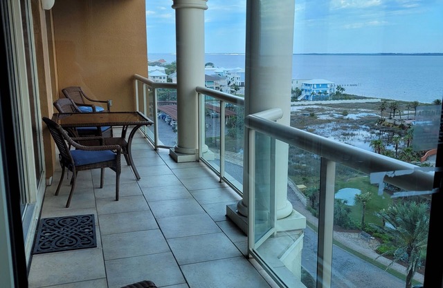 Spectacular views of the Bay! Beautiful Condo Steps from the Beach.