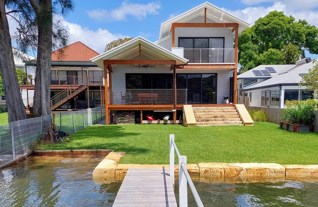Spectacular waterfront home with private jetty