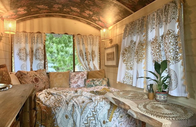 Stay in a gorgeous, vintage, very elegant, warm, cosy & characterful Gypsy Wagon