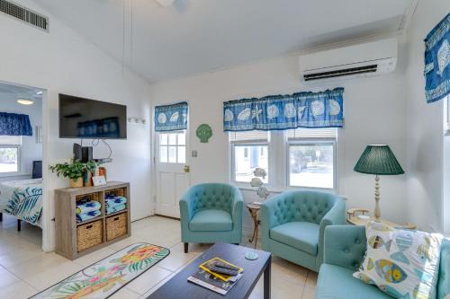 Steps to Seawall Cozy Indian Rocks Beach Cottage