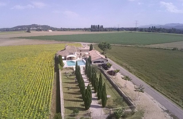 stone farmhouse in countryside