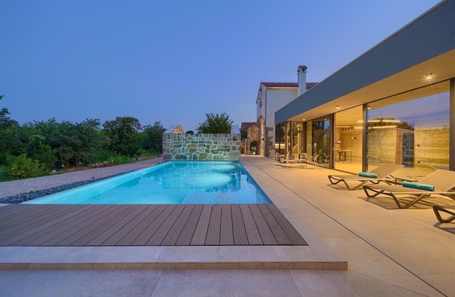 Stone villa Jerini House* with an outdoor pool and wellness