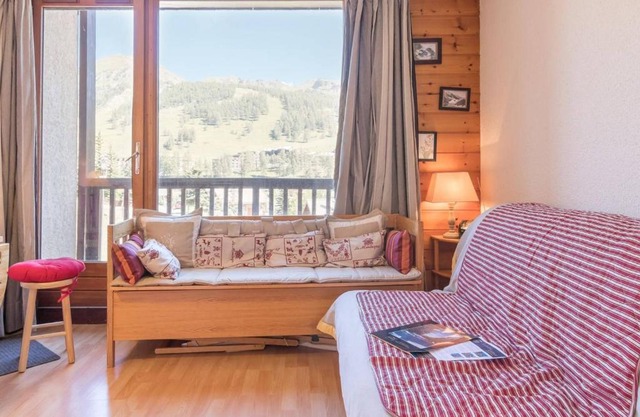 Studio cosy avec balcon sud, 3 couchages, Montgenèvre, skis aux pieds, Wifi et ménage inclus - FR-1-330D-14