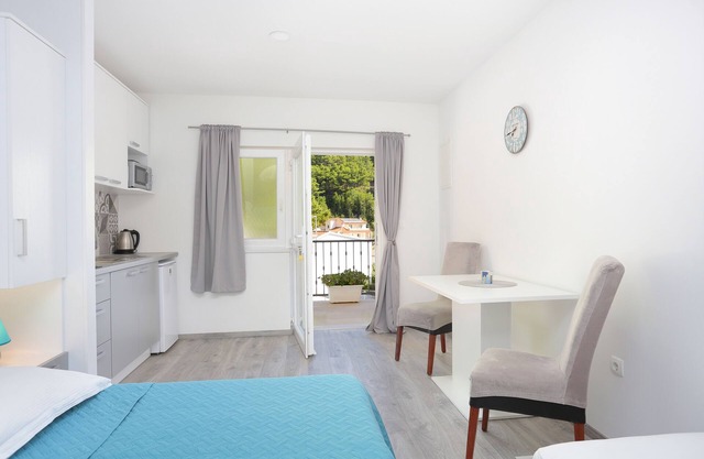 Studio flat with terrace and sea view Brela, Makarska (AS-6688-a)