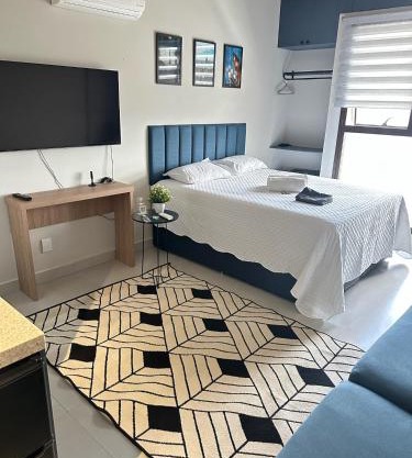 Studio Premium - Perto de Tudo - Vista Livre - Estacionamento privativo e Portaria 24h - Wi-Fi 600mbps