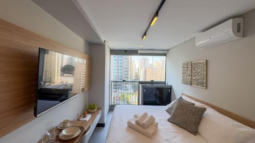 Studio Premium! Piscina, Lazer e Metrô a 3 Minutos