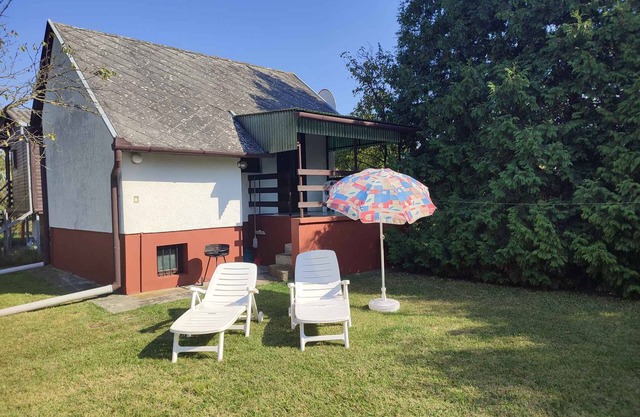 Studio with garden furniture near Lake Balaton