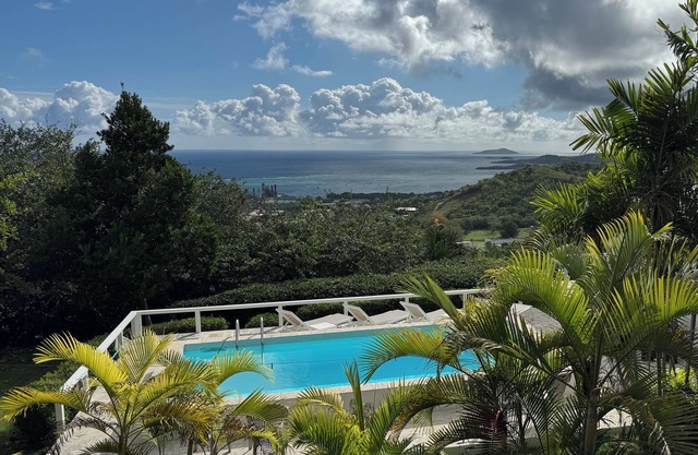 Stunning 4BRM Villa w Pool & Buck Island view near Town