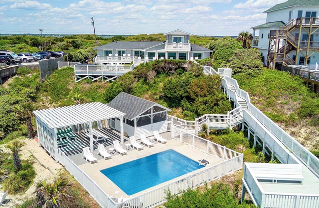 Stunning 6 BR Oceanfront Retreat located on a more secluded part of the island