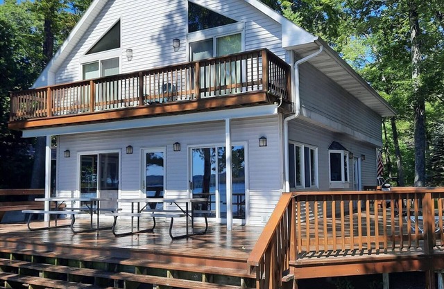 Stunning Lakefront Home on Big Platte Lake! Perfect for families and groups.