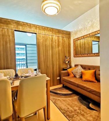 Stylish 1 Bedroom Condo Unit with Perfect Pool View Balcony at Fame Residences