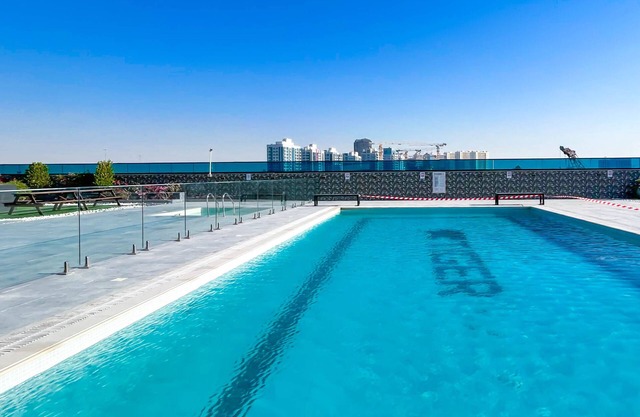 Stylish 1BR With Balcony City Views O2 Tower, JVC
