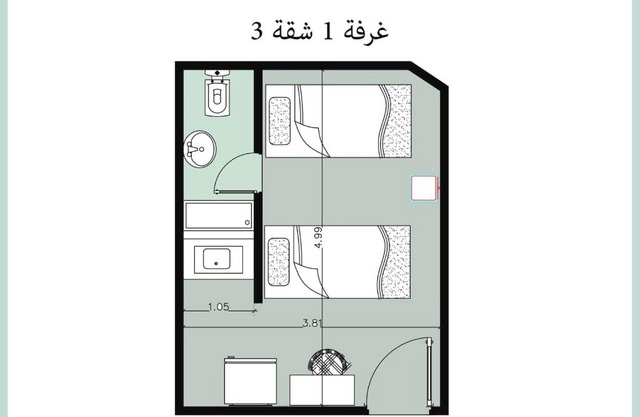 suite 1 f3 or f4 villa114 2beds garden viwe Green Beach