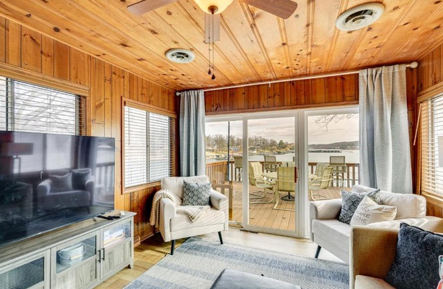 Sunrise Beach Lake House with Water Views and Dock!