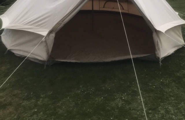 Tent-Communal washroom facilities-View to part of the sea-4m Bell ...