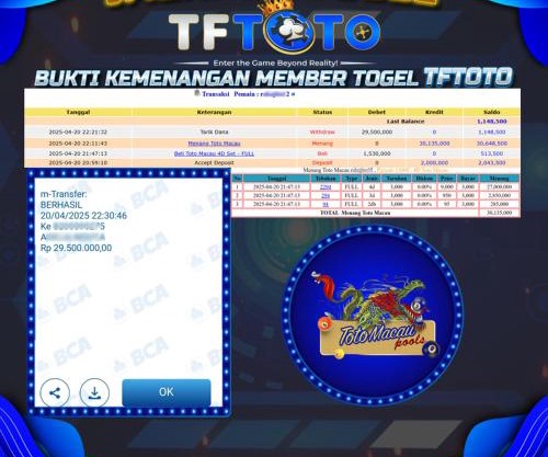 TFTOTO Situs TERGACOR TF TOTO Resmi Togel Hadiah Terbesar