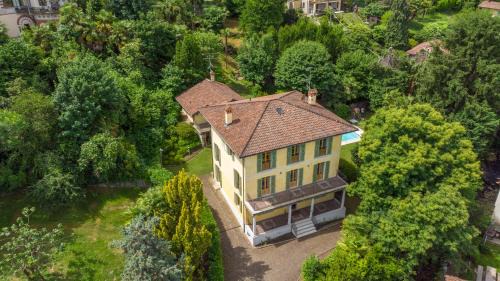 The Ortensia, our Room with Lake View, Spacious Park-Facing Balcony and Private External Bathroom at the Villa Isabella Stresa