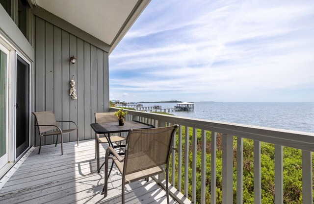 The water is so close, you'll think you're on a house boat!